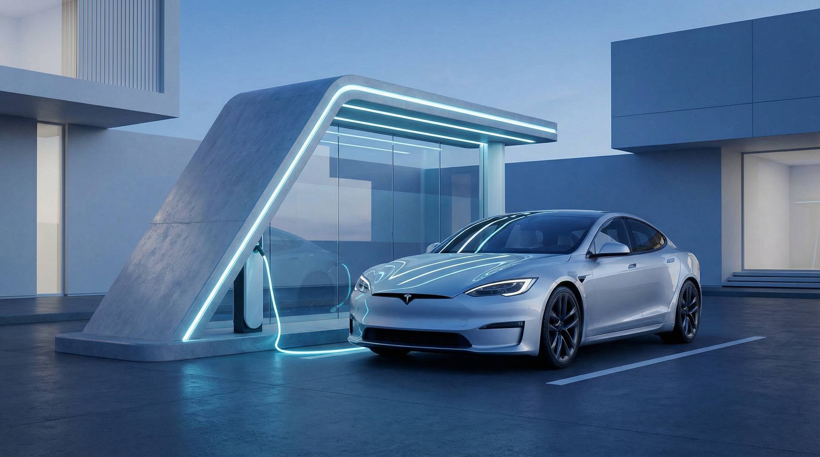 黄色仓库新能源汽车视频